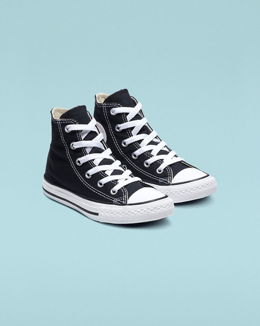 Dívčí Boty Vysoké Converse Chuck Taylor All Star Classic Černé | CZ NSMT40